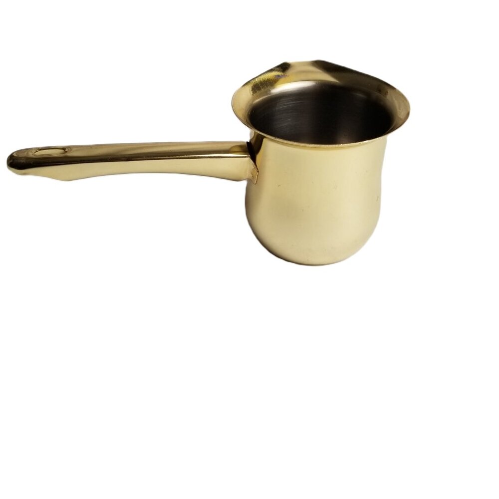 Turkish Coffee Pot Brass Gold Stainless Steel Cezve Arabic Greek Coffee Maker